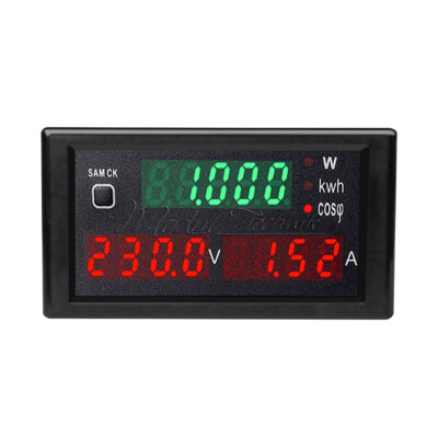 AC80-300V/ AC200-450V 100A Voltage Current Wattage Power Meter W/ Transformer