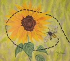 "Buzz" 20"x24" acrylic painting