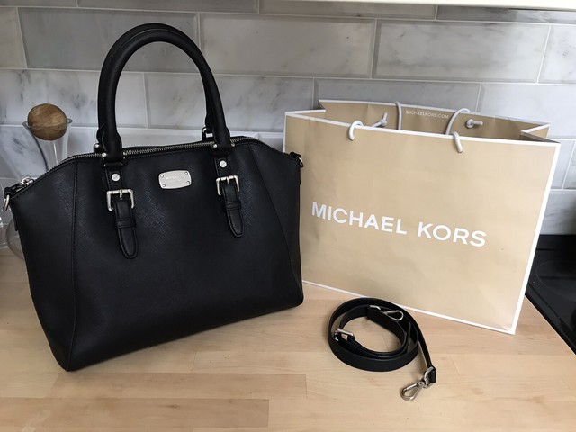 michael kors ciara large saffiano leather satchel