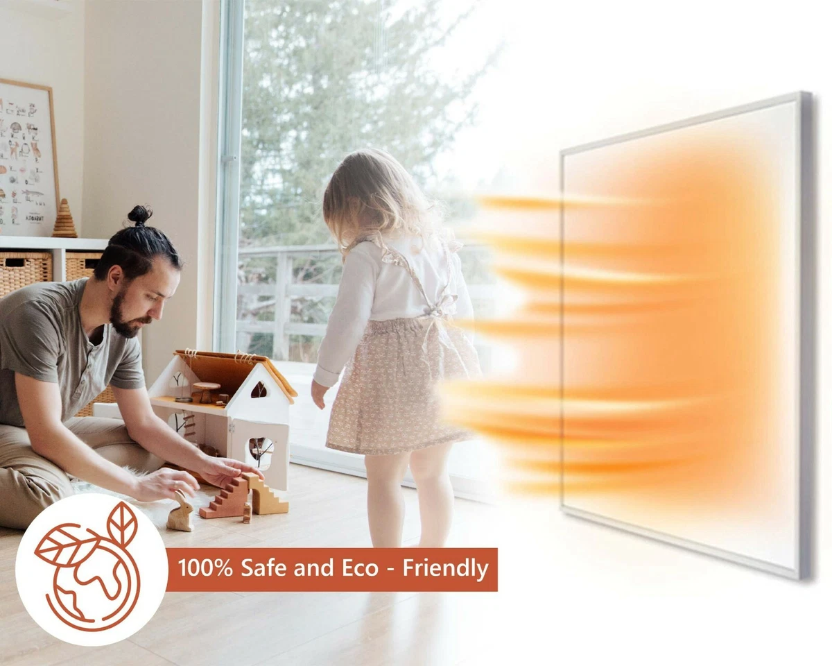KIASA - 620W Infrared Electric Heating Panel - Wall or Ceiling Heater - IP65  5060702610063 | eBay