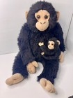 Animal Alley Chimpanzee Mom & Baby Plush Stuffed Monkey Ape Realistic Toys R Us
