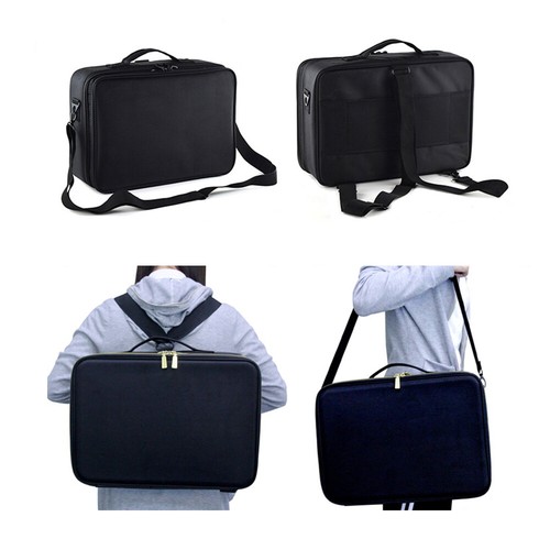 Professional Makeup Bag Portable Cosmetic Brush Organize Case Storage Box Travel - Picture 7 of 12