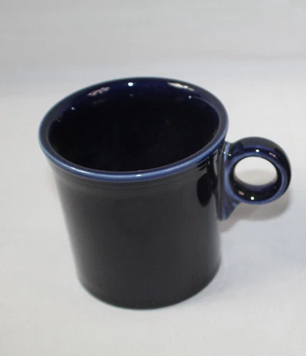 Fiestaware Fiesta Tom & Jerry Coffee Mug Cobalt Blue Ring Handle Homer Laughlin