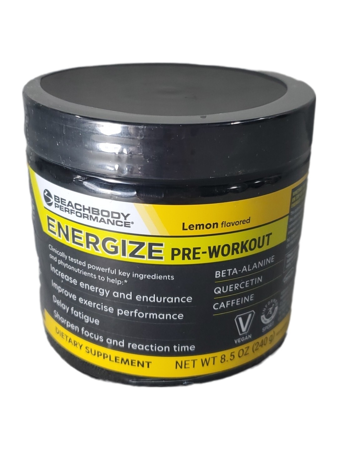 BEACHBODY PERFORMANCE LEMON ENERGIZE PREWORKOUT. NEW UNOPENED!! EXP. 6