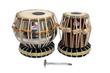 Steel tabla jodi set with all accessories dual paded bag
