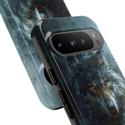 Gray Wolf Brushed Painting - Phone Ink Cover Case for iPhone, Galaxy, Pixel - 第 127/281 張圖片