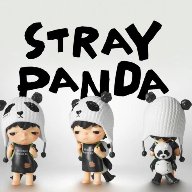 Hirono Stray Panda Series Limited Edition Figure Doll Art