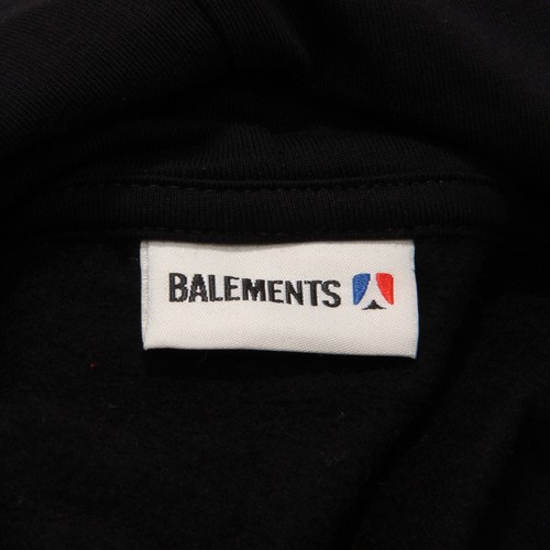 5398AE felpa bimbo boy BALEMENTS black cotton sweater kid - Picture 4 of 4