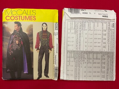 Schnittmuster, Pattern, Herren, McCall's, Cosplay, Out Of Print