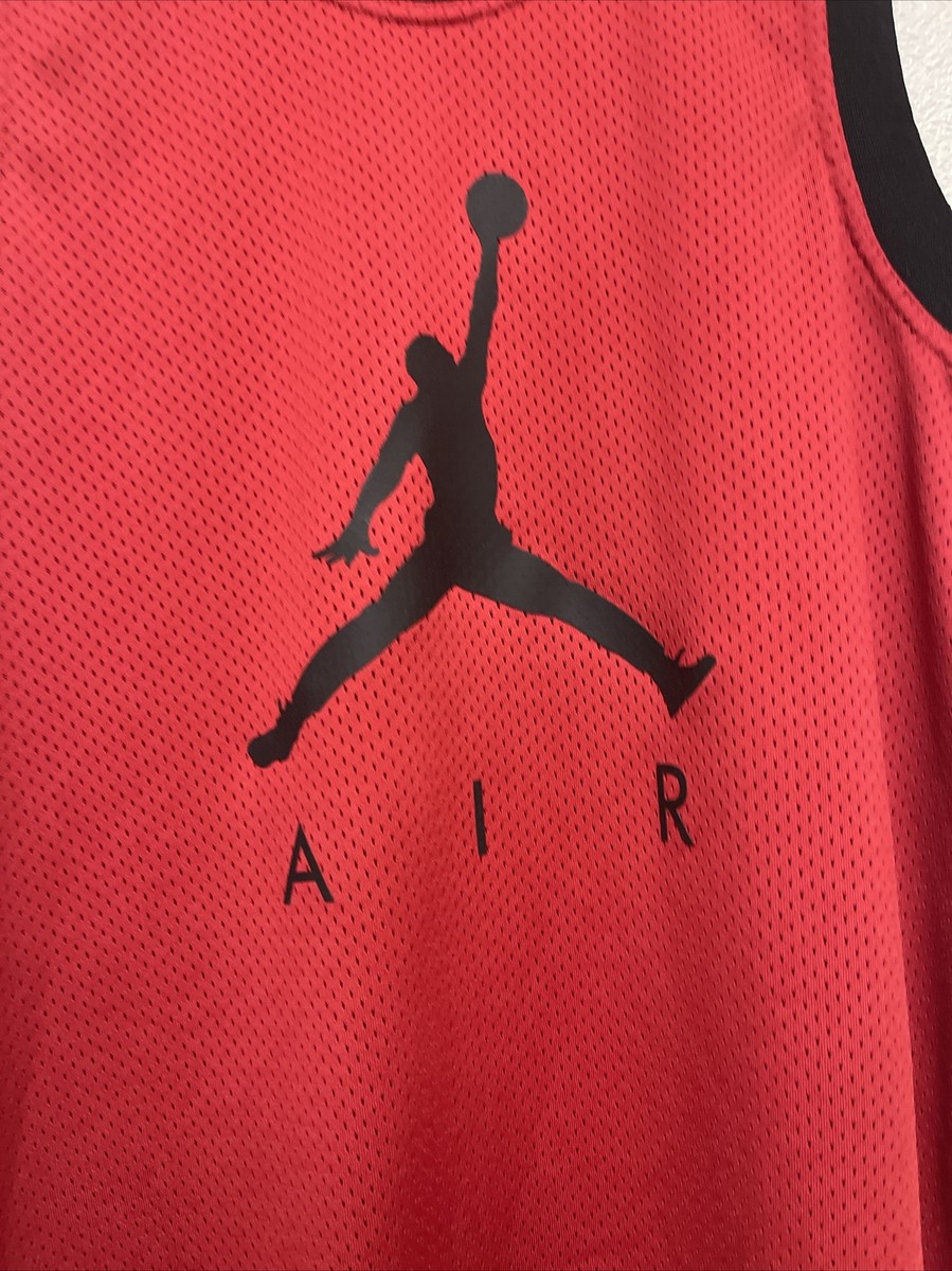 Nike Air Jordan Red Mesh Tank Top Jersey AR0026-687 Men's Sz M | eBay