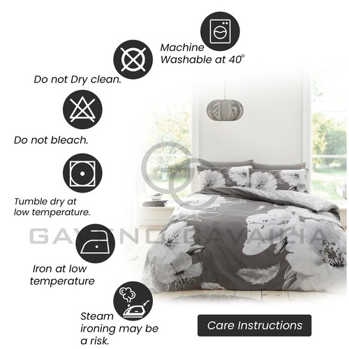 Reversible Duvet Quilt Cover Bedding Set Single Double King With Pillowcases UK - Picture 103 of 341