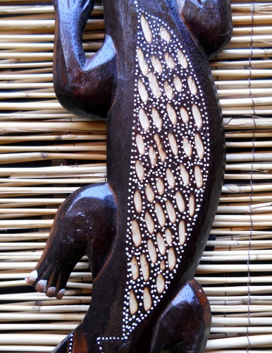 Amazing Coloured Wooden LIZARD 50 cm Wall New Decoration Different Colours - Picture 7 of 16