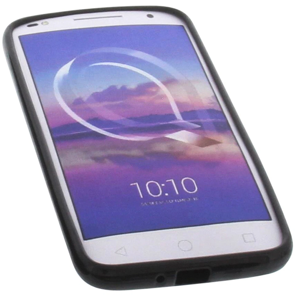 Borsa Per Alcatel U5 HD Custodia Per Smartphone Protezione Cover TPU Gomma Nero - Immagine 4 di 4