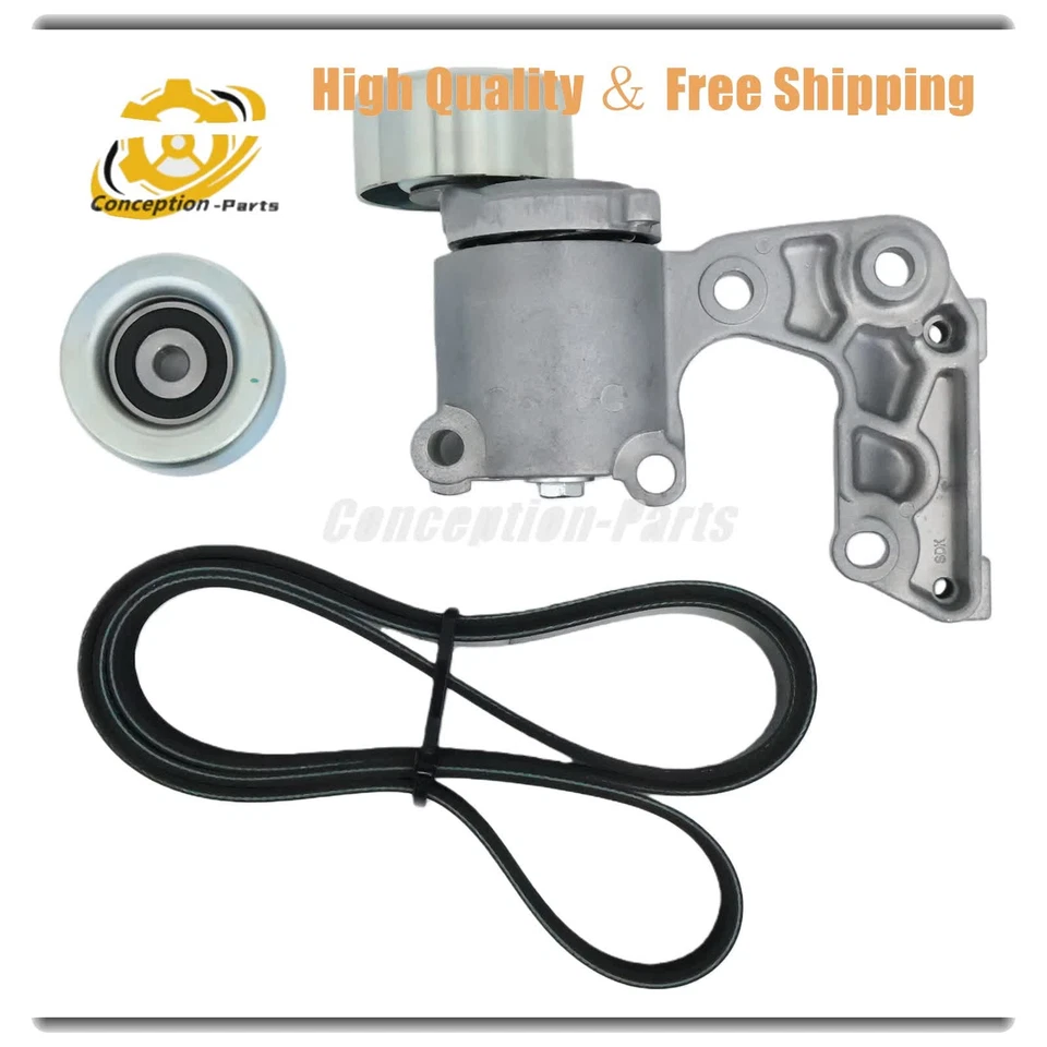 Serpentine Belt Drive Tensioner Kit For Toyota Avalon Camry Highlander Lexus Foto 3 de 4