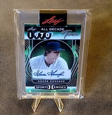 2025 Leaf Sports Heroes All Decade Team 1970's Goose Gossage D70-GG1 Auto #d 5/8