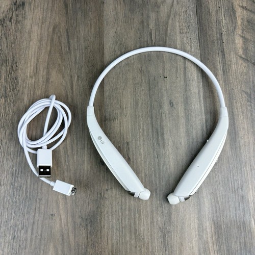 LG HBS-830 TONE Ultra Bluetooth Wireless Stereo Headset White MINT A+ Condition - 第 1/6 張圖片