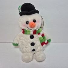 Bearington Collection Snowball The Snowman Plush Stuffed Toy With Tags 9"
