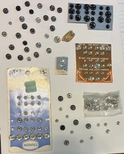 Sew-On Snaps - 100+ Sets - Various Sizes and Colors - New & EUC!