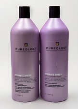pureology hydrate sheer shampoo  sheer conditioner 33.8oz ea scuffed exterior