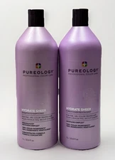 pureology hydrate sheer shampoo & sheer conditioner 33.8oz ea scuffed exterior