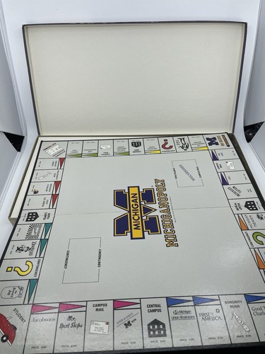 Vintage 1987 University of Michigan Michiganopoly Board Game - Picture 7 of 14
