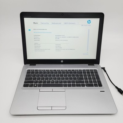 HP EliteBook 755 G4 A12-9800B 2.7GHz 8GB RAM No HDD 15.6'' - Boot to Bios