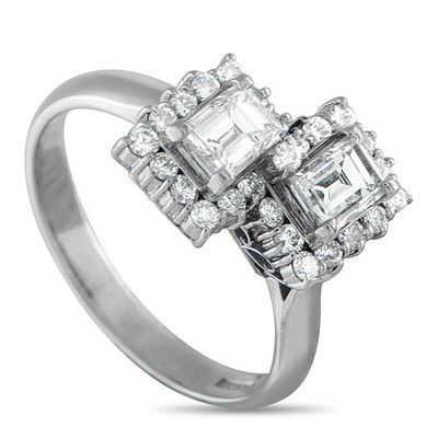 Platin 1,74ct Diamant Ring