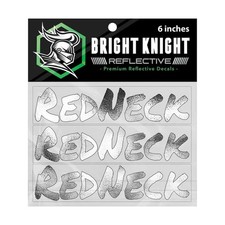 Car Window Decal Redneck Stickers for Men, 3 Pcs Chrome Redneck Decals Compat...