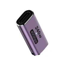 USB 4 Type-C Female To Female Connector Coupler 240W 40Gbps 8K Widely Compatible