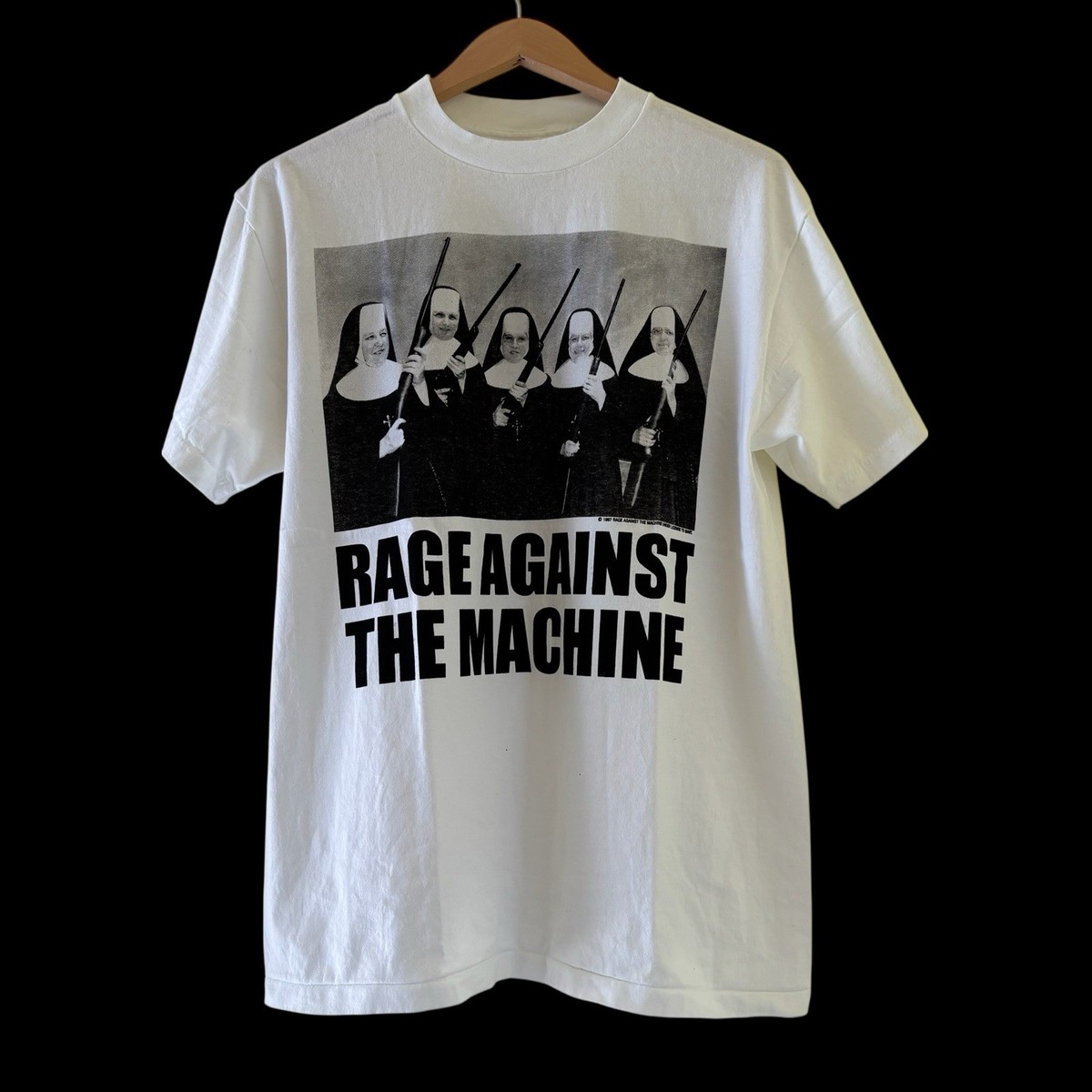 Vintage REPRINT Rage Against The Machine Nuns With Guns Band