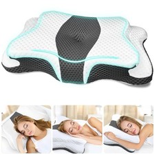 Memory Foam Pillows, Cervical Pillow for Neck and Shoulder Pain Relief, Ergon...