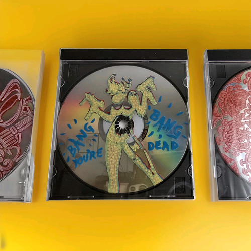 Bang Bang Blink Friction Recycled CD Wall Hanging In Case Signed Investment Art