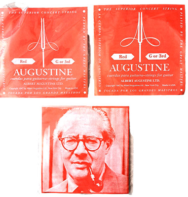 Augustine rot - 3 Einzel-Saiten - G3 - Für klassische Konzert-Gitarre