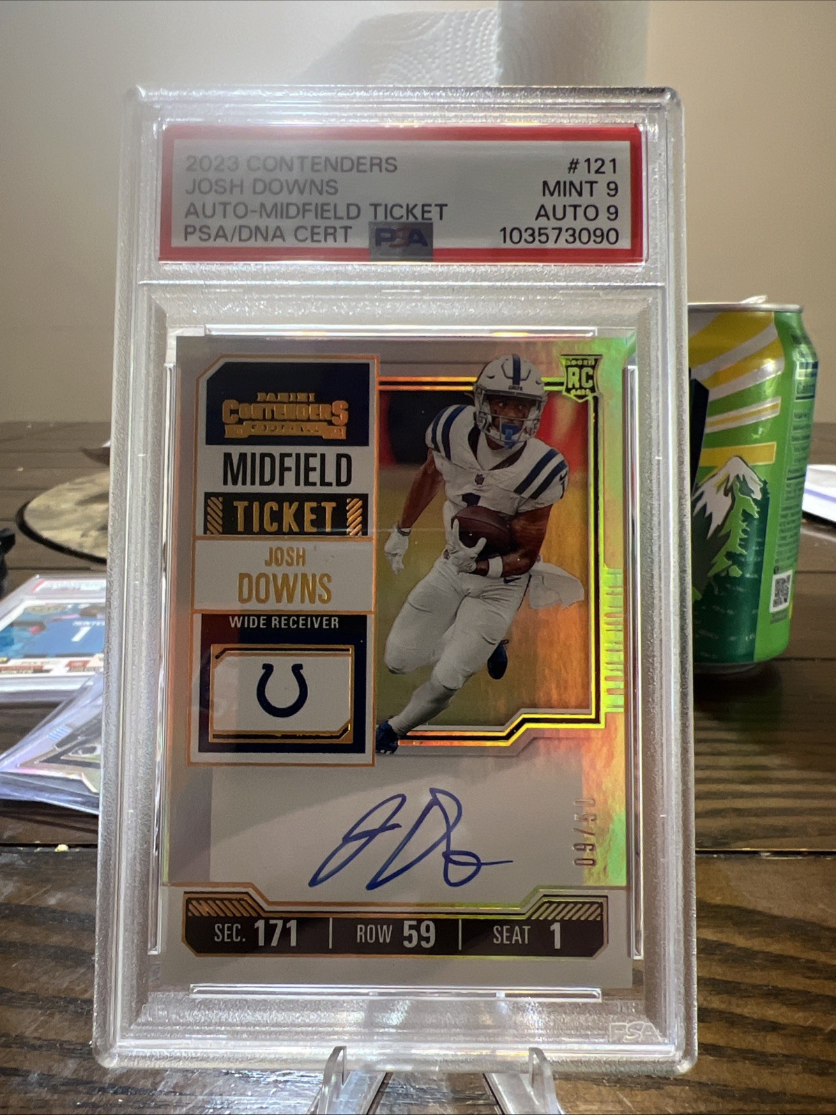 2023 Panini Contenders - RPS Variation Josh Downs Midfield Ticket /50 RC Auto SP