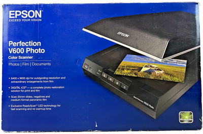 Epson Perfection V600 Scanner Photos, Film, Negatives, 6400 dpi Flatbed Scanner