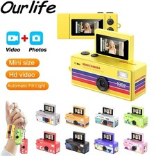 Mini Digital Camera 180 Flip Screen Retro CCD Camcorder HD Video Recorder