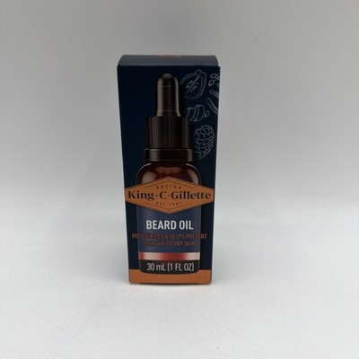 King C. Gillette Beard Oil for Men Argan Moisturize and Soften Beard 1 Pack