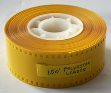 35mm Yellow Film Leader, about 140'