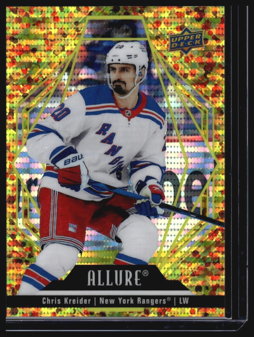 2022-23 Upper Deck Allure #36 Chris Kreider Glitter Bomb Gold #/199