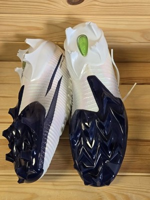Under Armour Blur Pro White Midnight Navy Football Cleats  display picture 1