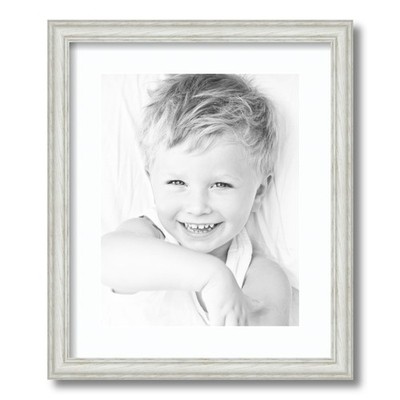 ArtToFrames Matted 15x18 White Picture Frame with 2'' Mat, 11x14 Opening 4098
