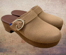Rothy's The Classic Clog Shoe Butternut Brown Tan Size 8