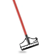 Commercial Industrial All Purpose Heavy Duty Mop Handle Red Steel Grip 60-inch