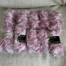 Fancy Yarn Fur Yarn 10x50g Pink