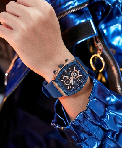 Men's Watch Analog Waterproof Fashion Date Wrist Watch, Skeleton Tonneau Watc... - Picture 2 of 6