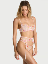 Victoria Secret Floral Garter Belt Size XS/S New With Tag 39.95