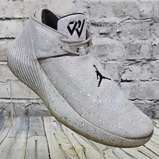 Nike Jordan Why Not Zer0.1 Mid Cement Men’s 11 Gray Basketball Shoes AR0043-002