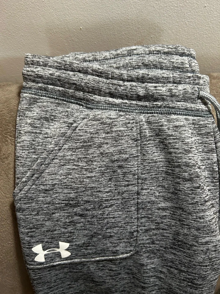  Pantalones deportivos Under Armour ColdGear grises YLG para niños jóvenes grandes Foto 4 de 4