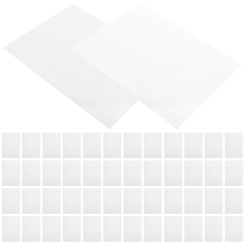 100 Sheets Carta Fotografica Adesiva Per Stampante Etichette Adesive in