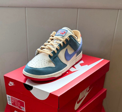 Nike Dunk Low Royal Pulse/Pale Ivory Men s Low Top Lace-Up Colorblock Sneakers